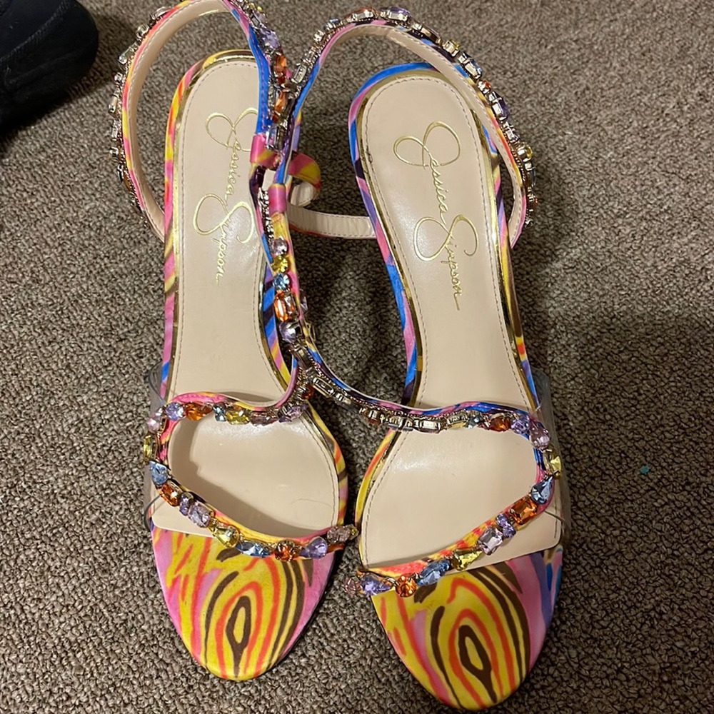 GUC women’s size 10 Jessica Simpson sequin heels